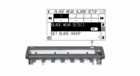 Blade-Pen wear level alarm function