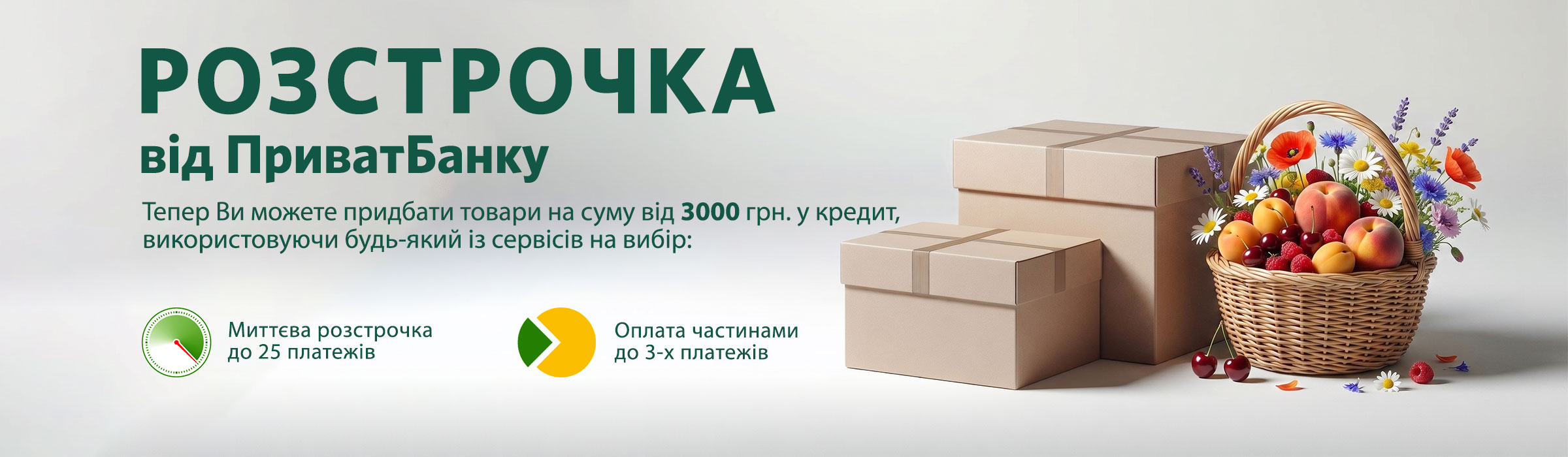 Оплата частями и Мгновенная рассрочка